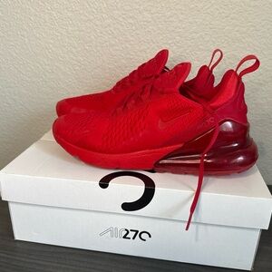 Nike Air Max 270 Red Men's Running Athletic Shoes Size 8.5 CV7544-600
